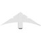 Ekena Millwork Alberta Architectural Grade PVC Gable Bracket, 36"W x 12"H x 4"D x 4"F, 8/12 Pitch GBP036X12X0404ALB00 - alternate 2